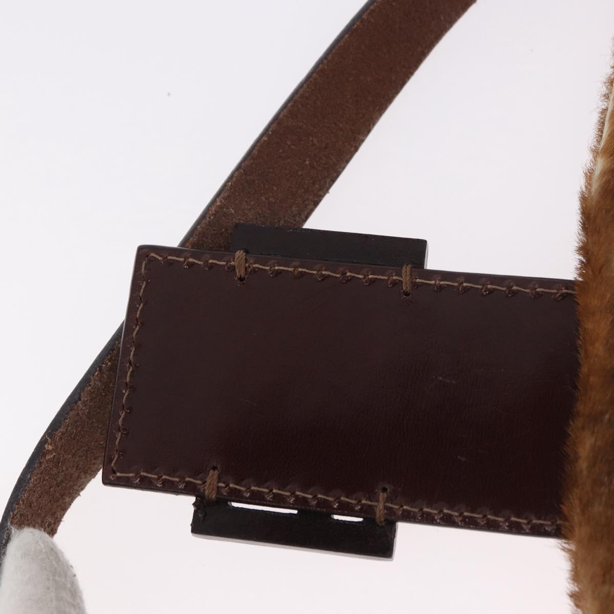 FENDI Mamma Baguette Bag Harako Pelle Cavallino Marrone Originale