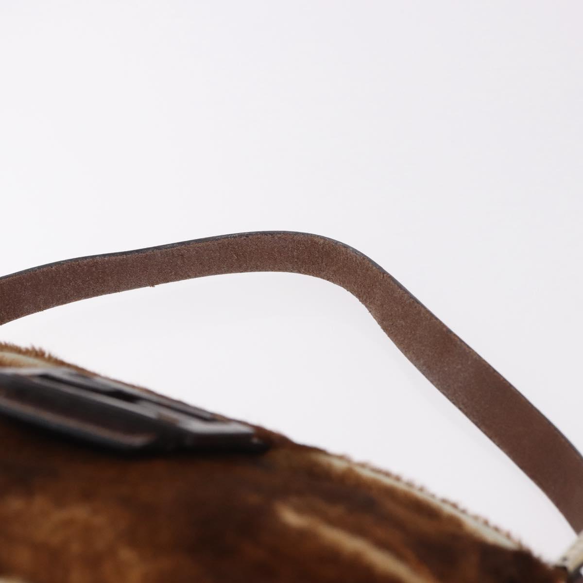 FENDI Mamma Baguette Bag Harako Pelle Cavallino Marrone Originale