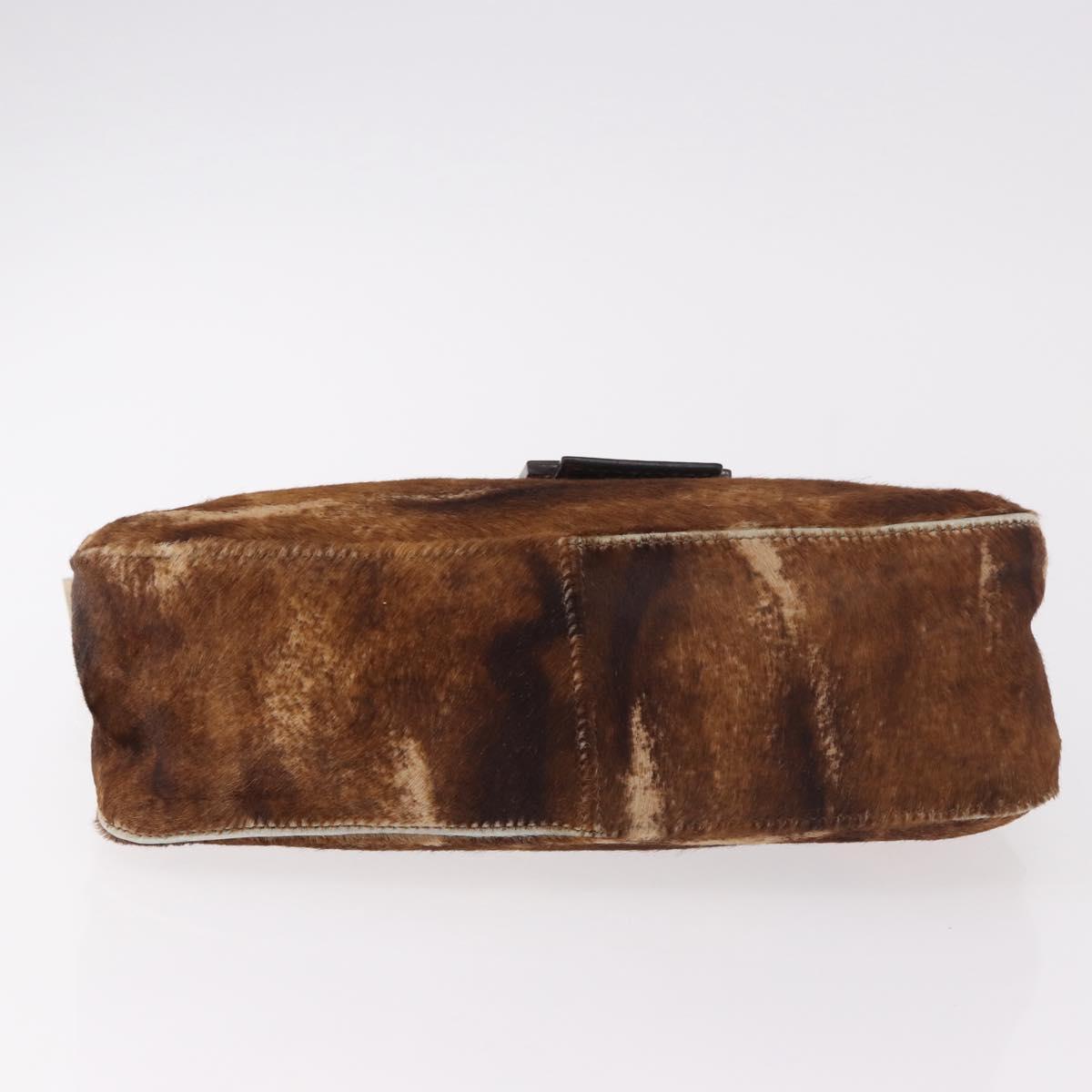 FENDI Mamma Baguette Bag Harako Pelle Cavallino Marrone Originale