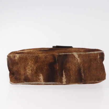 FENDI Mamma Baguette Bag Harako Pelle Cavallino Marrone Originale