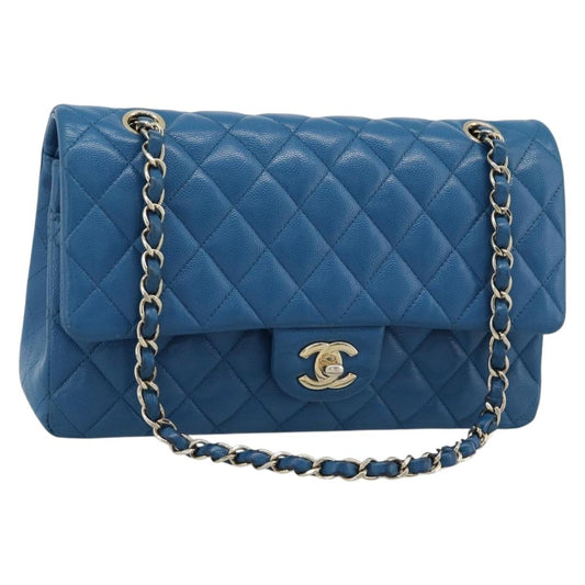 CHANEL Matelasse 25 Chain Bag Blu Originale | Caviar Skin Oro