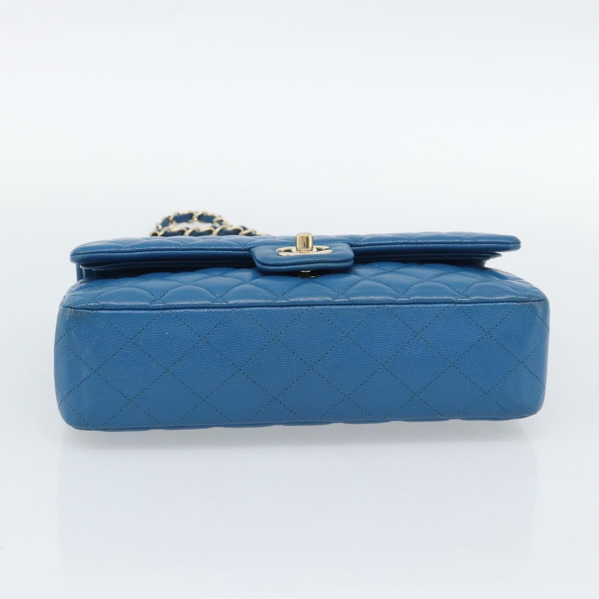 CHANEL Matelasse 25 Chain Bag Blu Originale | Caviar Skin Oro