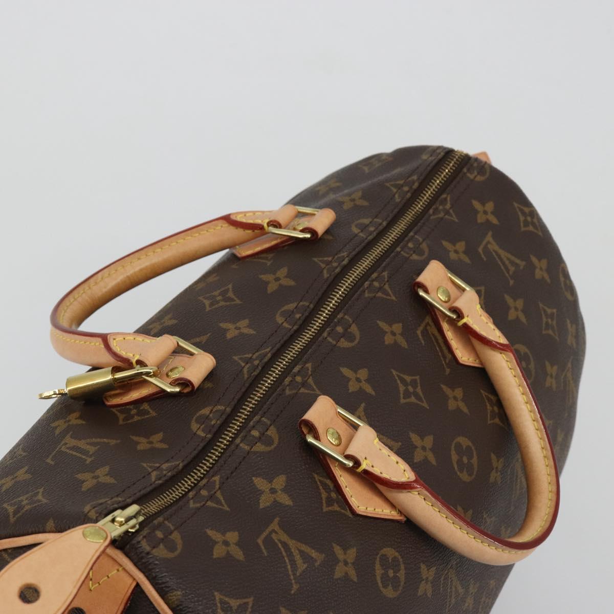 Louis Vuitton Speedy 35 Monogram Canvas Handbag Authentic 189081SV - photo 6