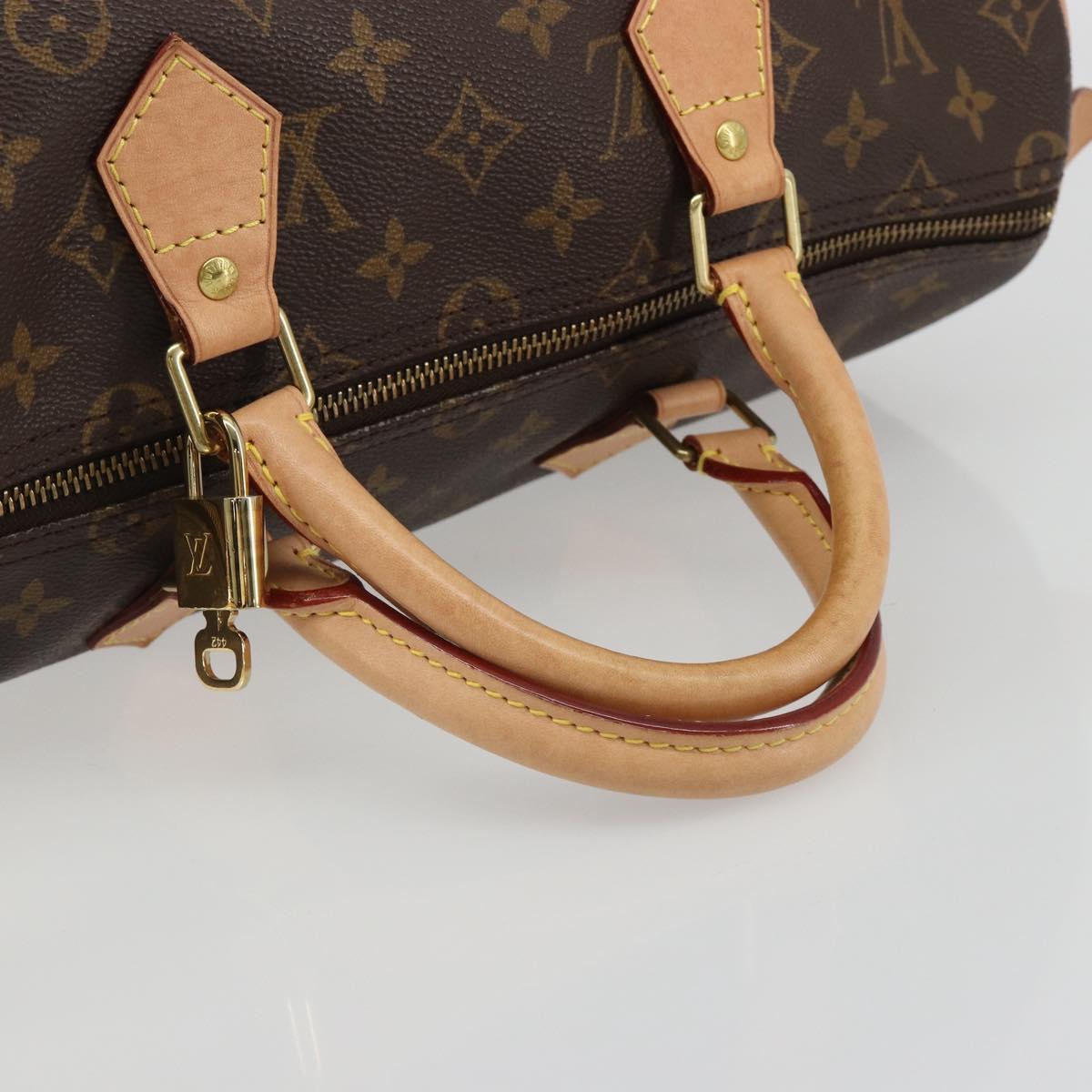 Louis Vuitton Speedy 35 Monogram Canvas Handbag Authentic 189081SV - photo 7