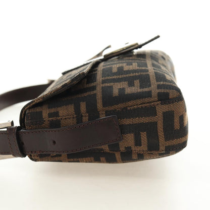 FENDI Zucca Canvas Baguette Bag Nero Marrone Originale | Mamma Baguette