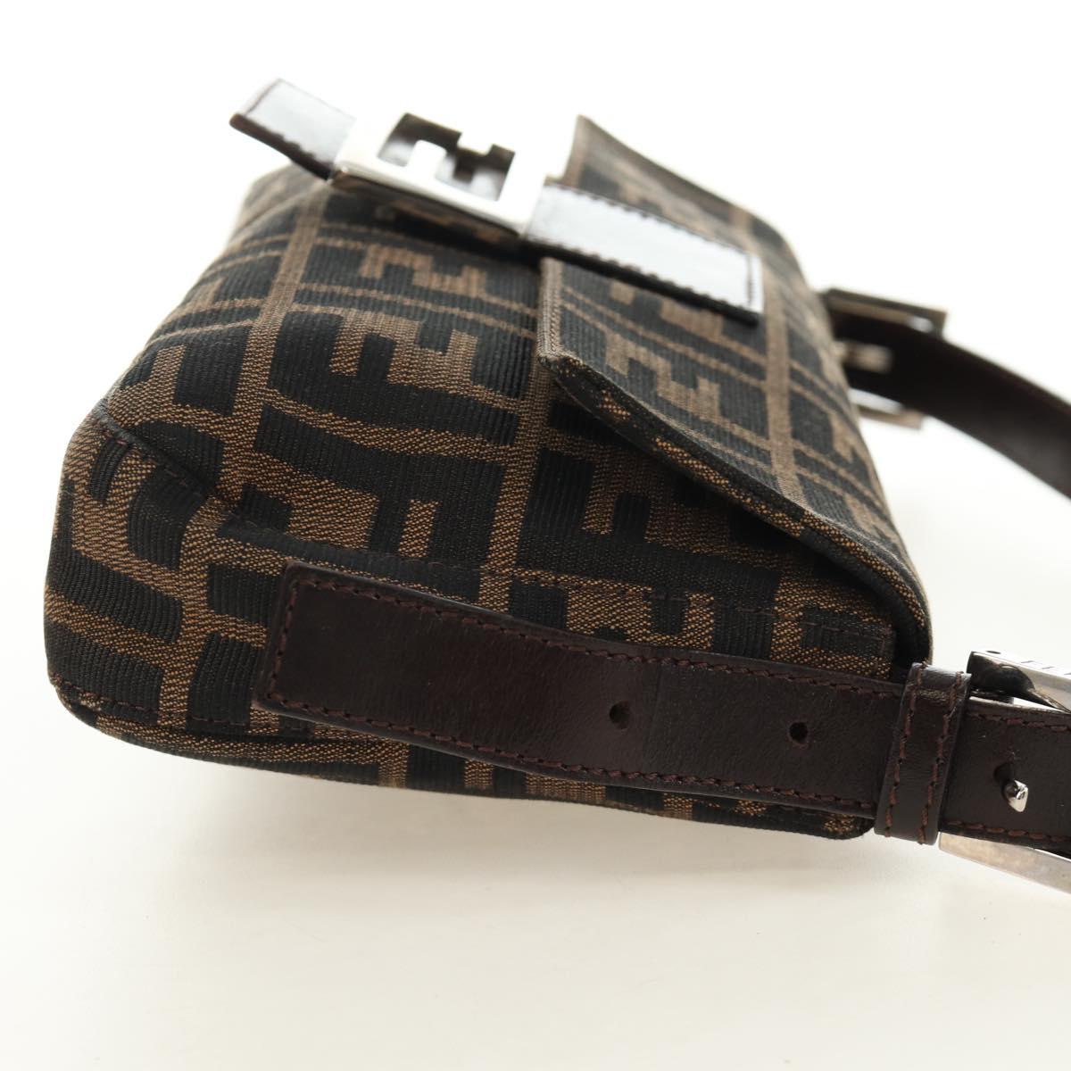 FENDI Zucca Canvas Baguette Bag Nero Marrone Originale | Mamma Baguette