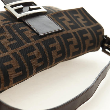 FENDI Zucca Canvas Baguette Bag Nero Marrone Originale | Mamma Baguette