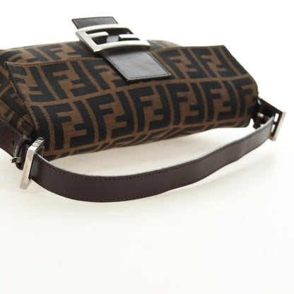 FENDI Zucca Canvas Baguette Bag Nero Marrone Originale | Mamma Baguette
