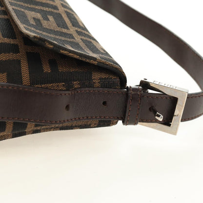 FENDI Zucca Canvas Baguette Bag Nero Marrone Originale | Mamma Baguette