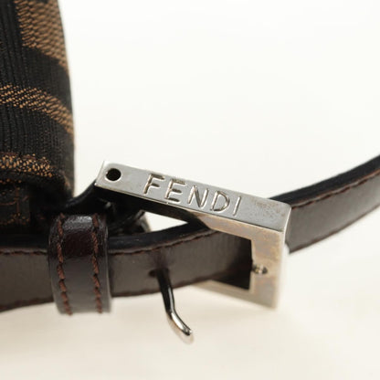 FENDI Zucca Canvas Baguette Bag Nero Marrone Originale | Mamma Baguette