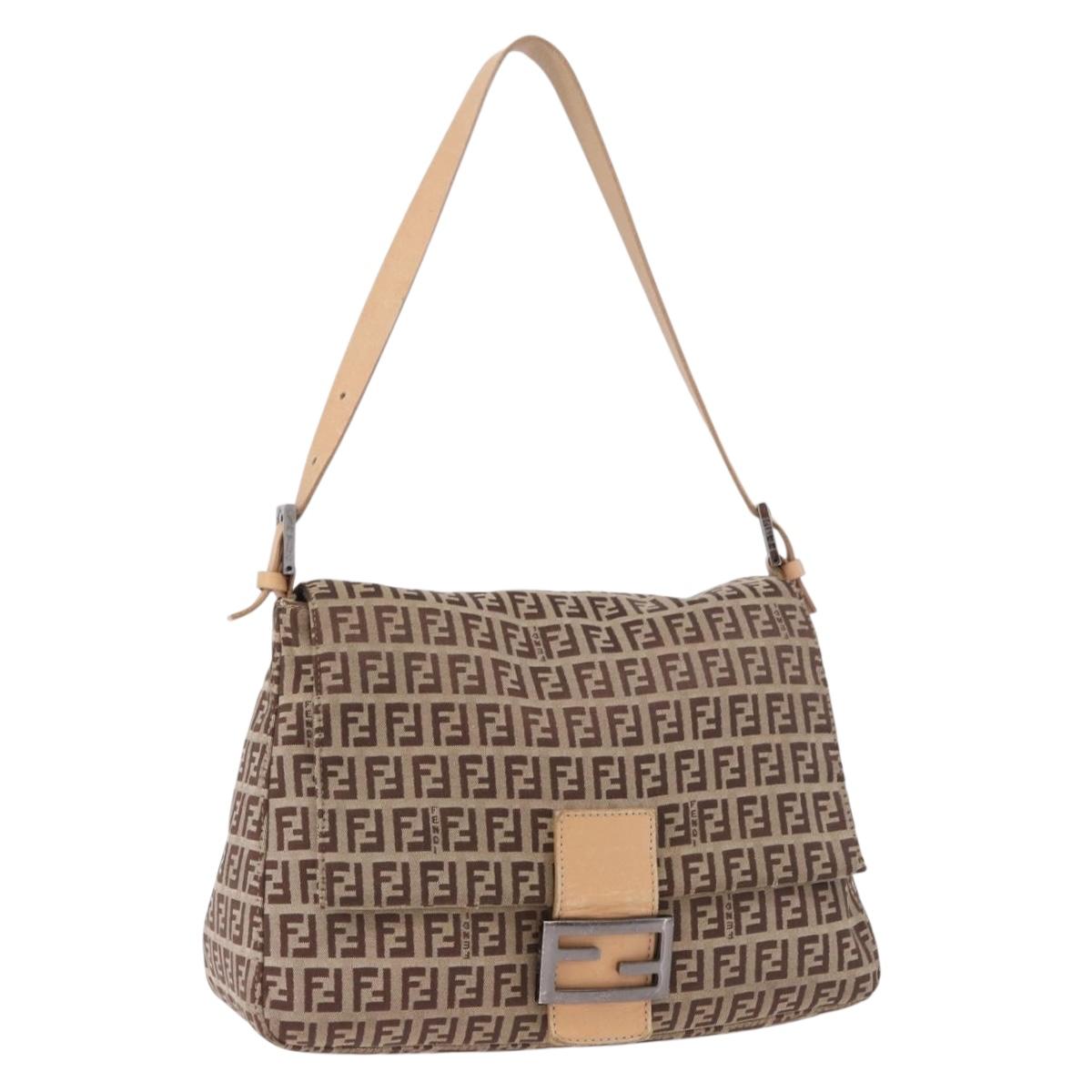 FENDI Zucchino Canvas Baguette Bag Beige Originale | Mamma Baguette Vintage