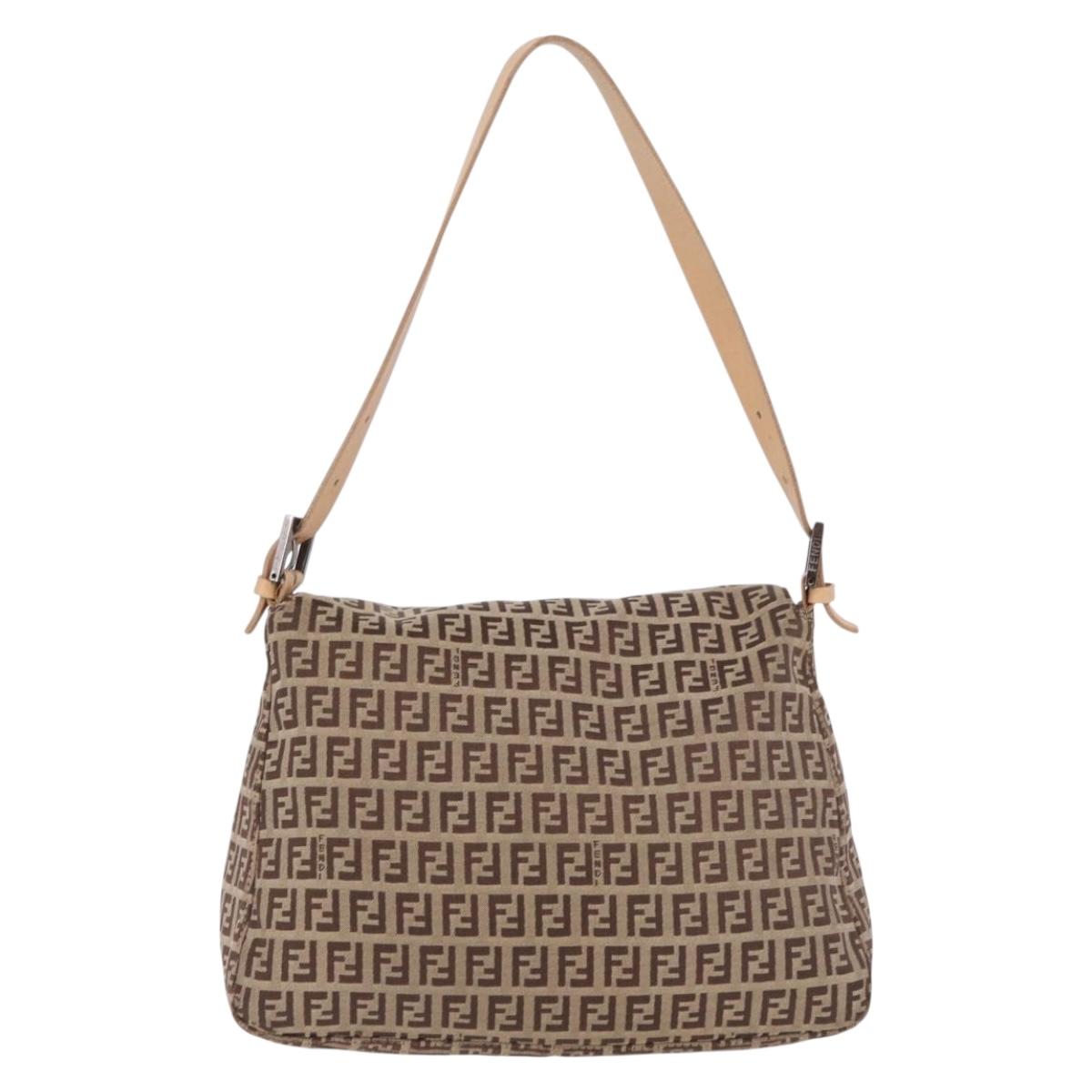 FENDI Zucchino Canvas Baguette Bag Beige Originale | Mamma Baguette Vintage