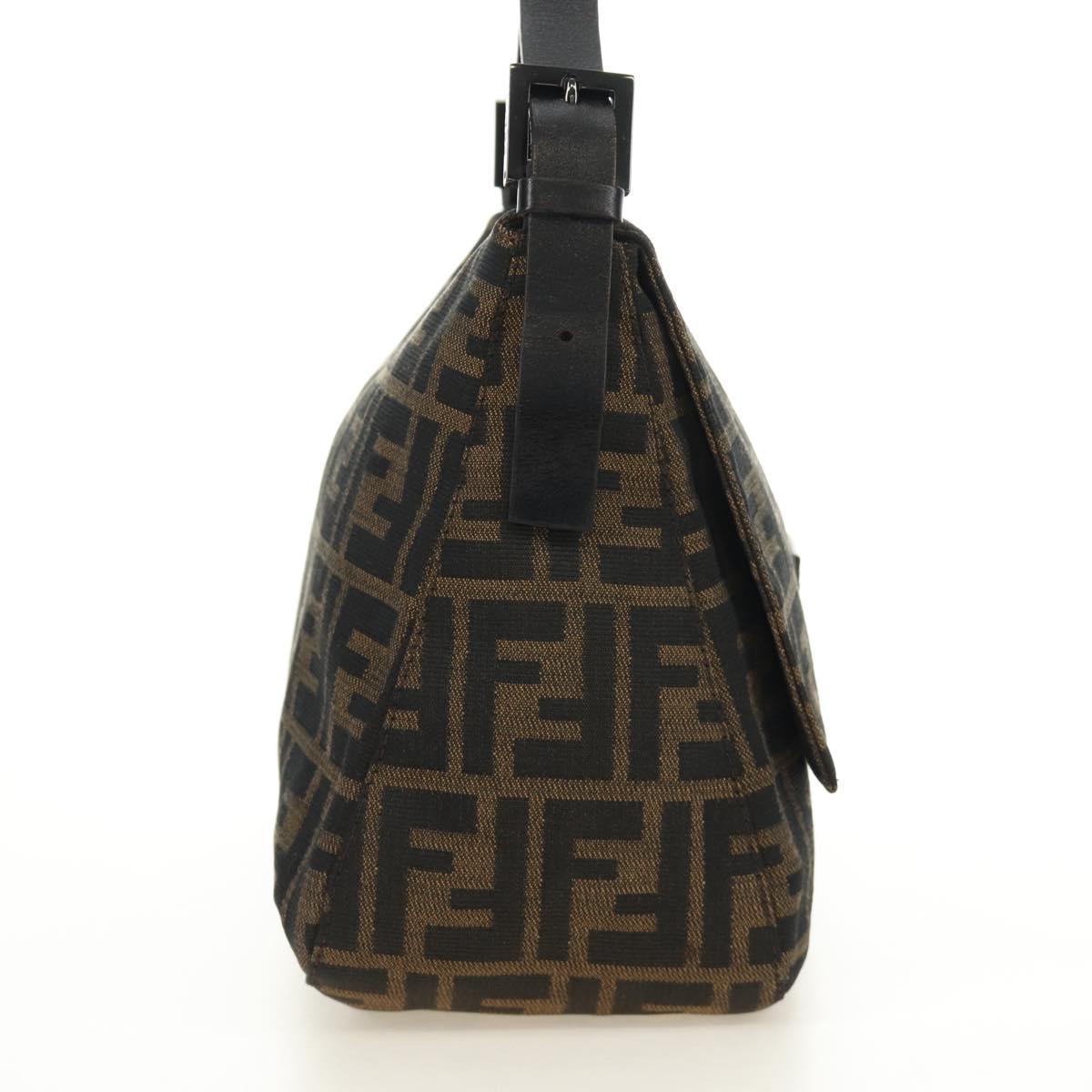 FENDI Zucca Canvas Baguette Bag Nero Marrone Originale | Borsa Vintage