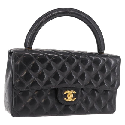 CHANEL Matelasse Hand Bag Vernice Nera Originale | Borsa a Mano Oro