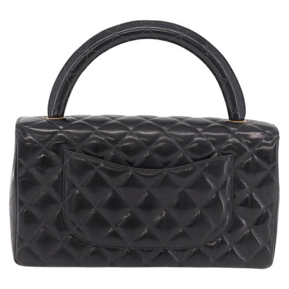 CHANEL Matelasse Hand Bag Vernice Nera Originale | Borsa a Mano Oro