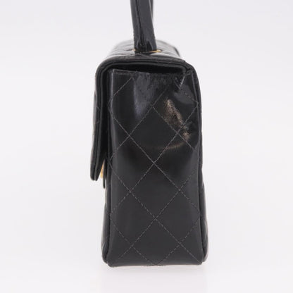 CHANEL Matelasse Hand Bag Vernice Nera Originale | Borsa a Mano Oro