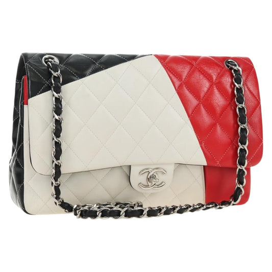CHANEL Big Matelasse 30 Chain Bag Bianca Nera Originale | Argento