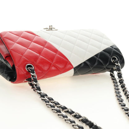 CHANEL Big Matelasse 30 Chain Bag Bianca Nera Originale | Argento