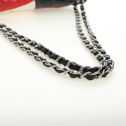 CHANEL Big Matelasse 30 Chain Bag Bianca Nera Originale | Argento