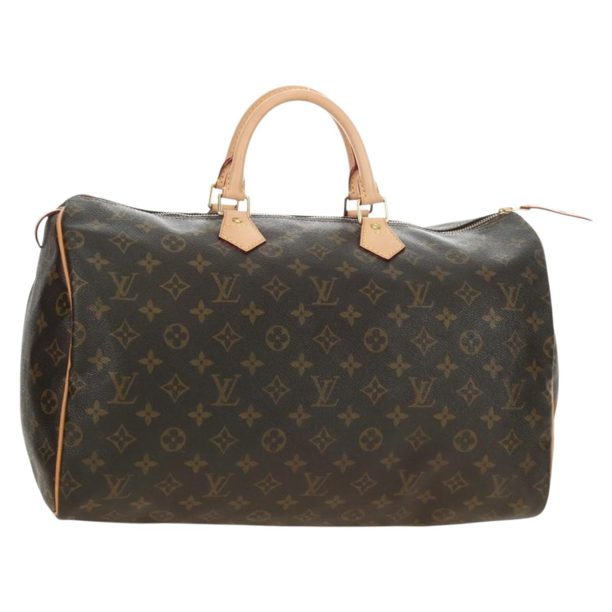 Louis Vuitton Speedy 40 Monogram Canvas Handbag Authentic 190252V - photo 1