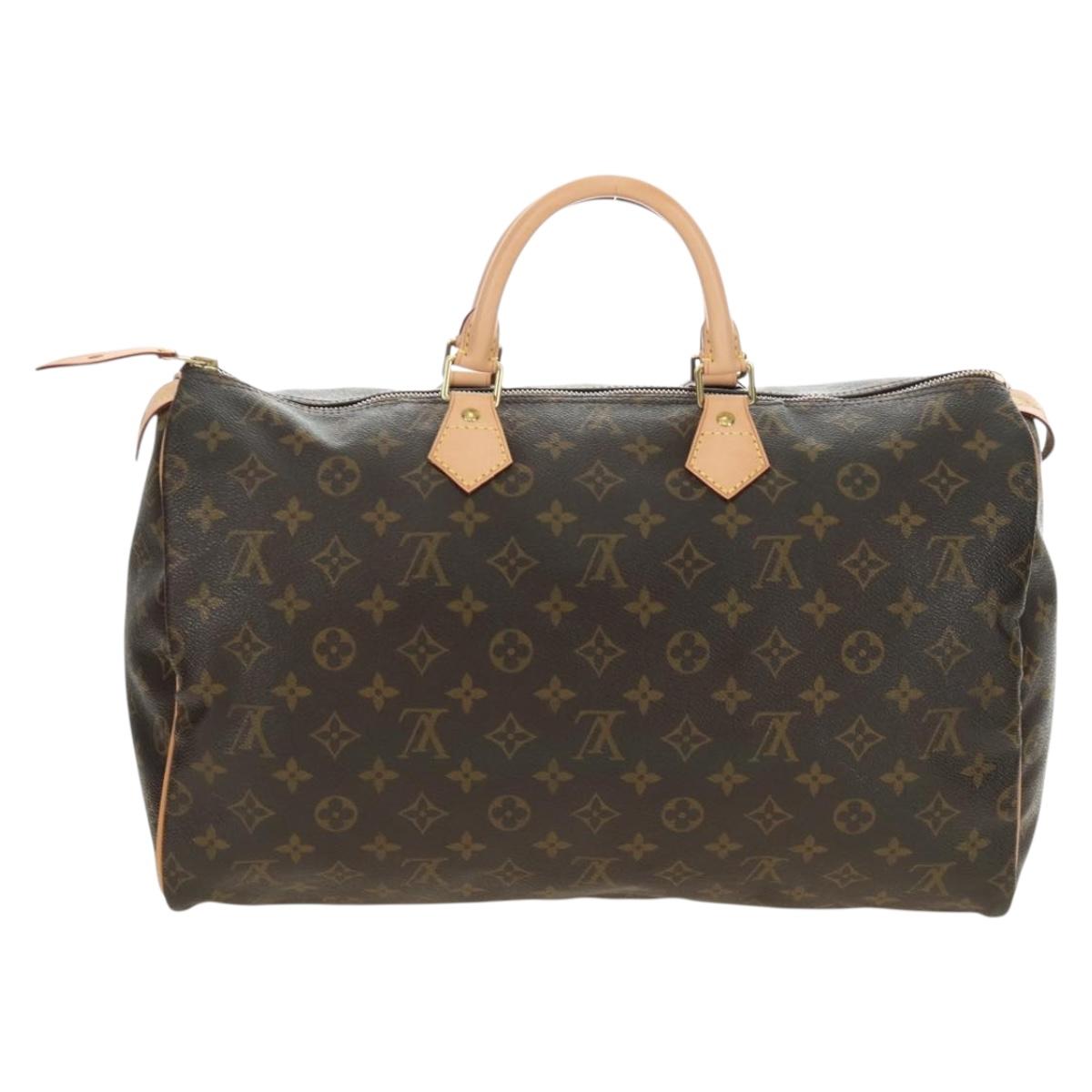 Louis Vuitton Speedy 40 Monogram Canvas Handbag Authentic 190252V - photo 2