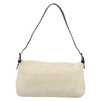 FENDI Zucca Canvas Baguette Bag Beige Argento Originale | Mamma Baguette