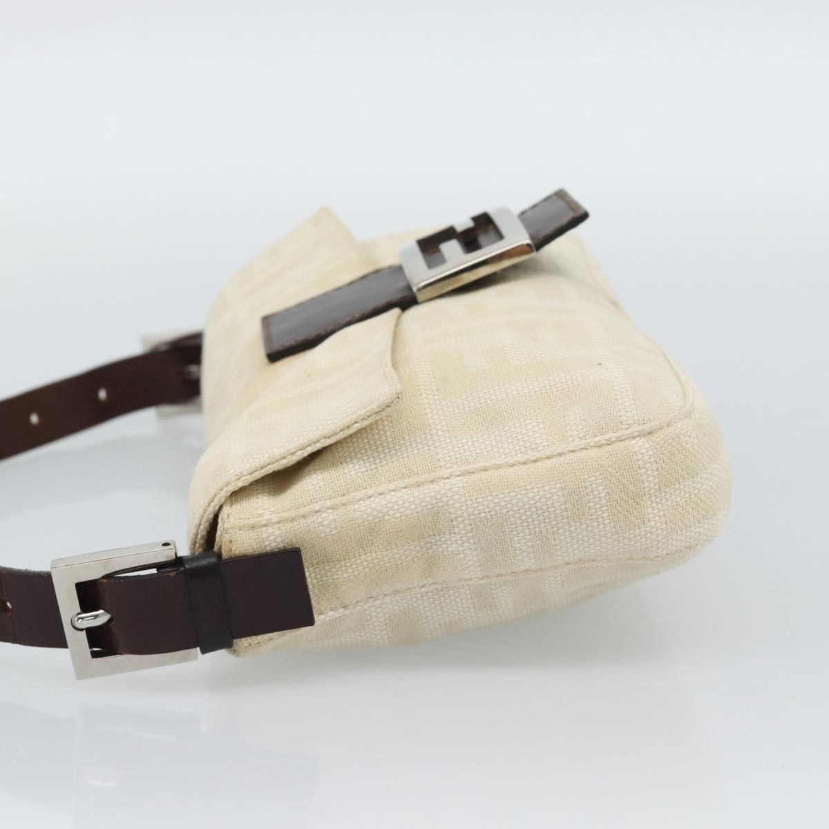 FENDI Zucca Canvas Baguette Bag Beige Argento Originale | Mamma Baguette