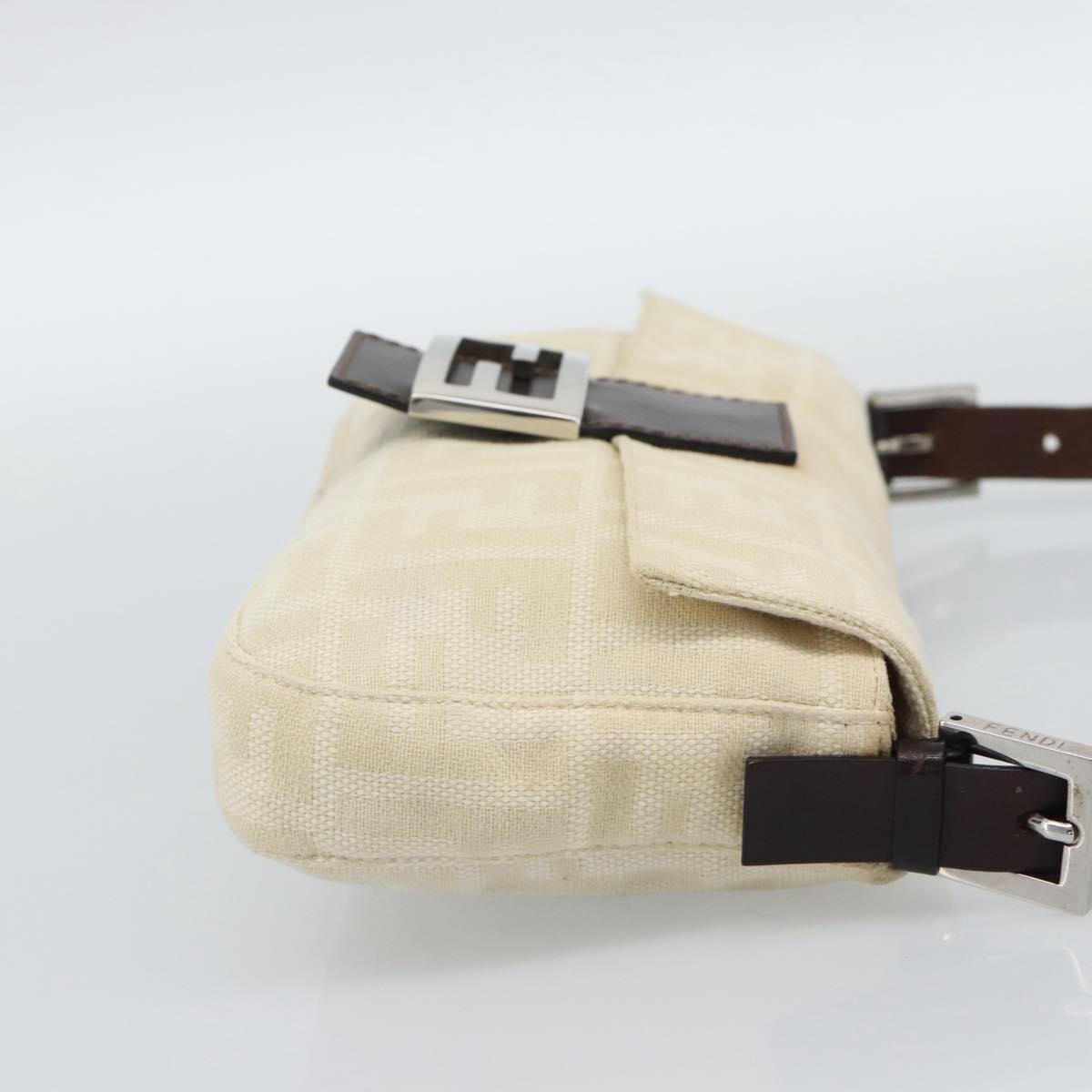 FENDI Zucca Canvas Baguette Bag Beige Argento Originale | Mamma Baguette