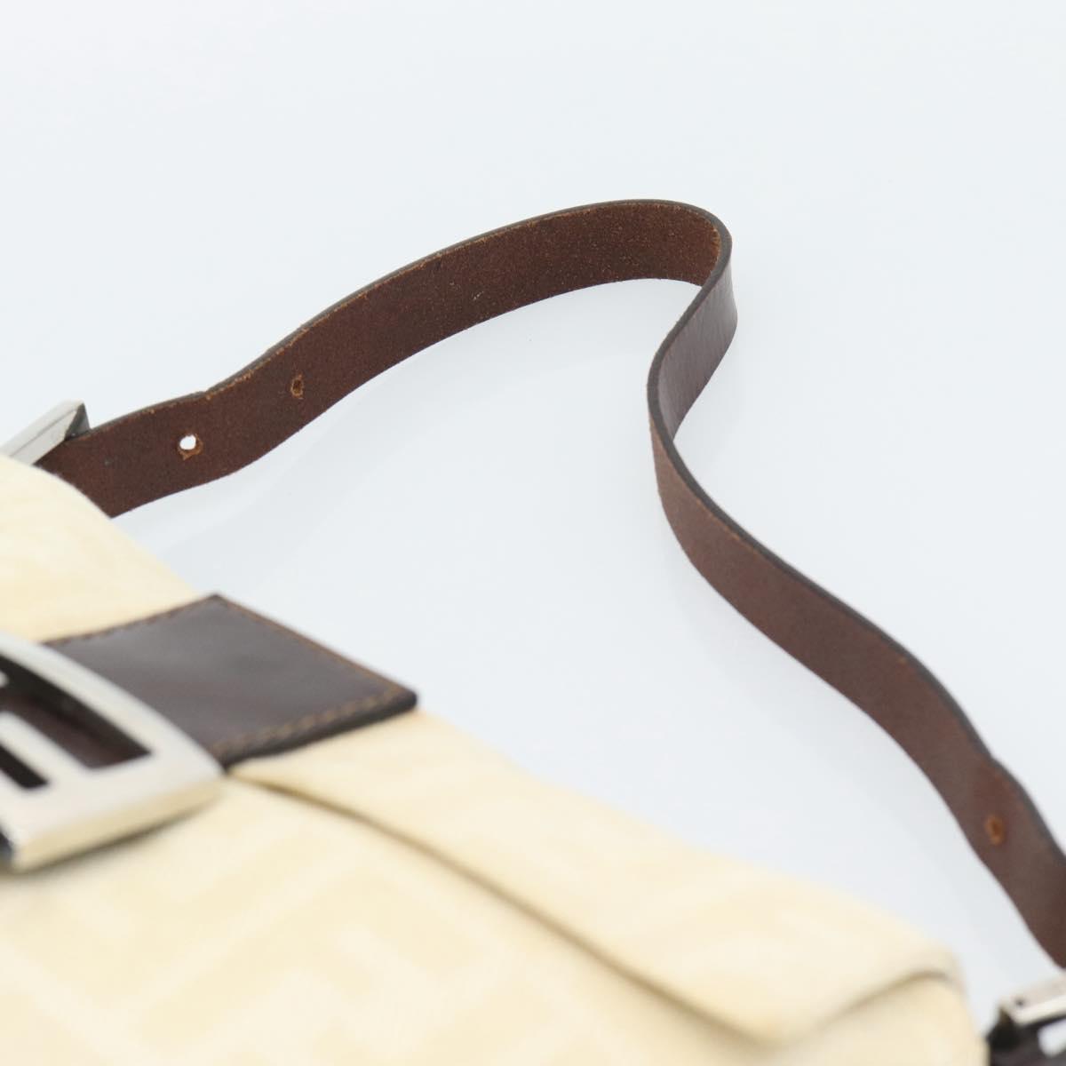FENDI Zucca Canvas Baguette Bag Beige Argento Originale | Mamma Baguette