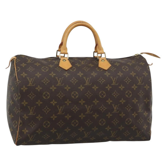 Louis Vuitton Speedy 40 Monogram Canvas Handbag Authentic 190395A - photo 1