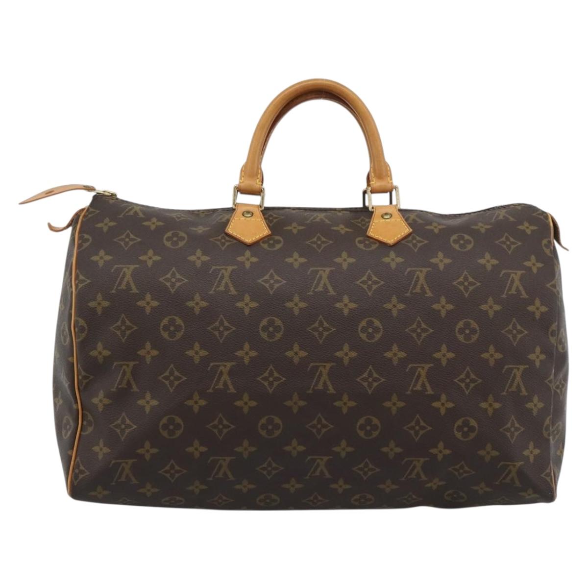 Louis Vuitton Speedy 40 Monogram Canvas Handbag Authentic 190395A - photo 2