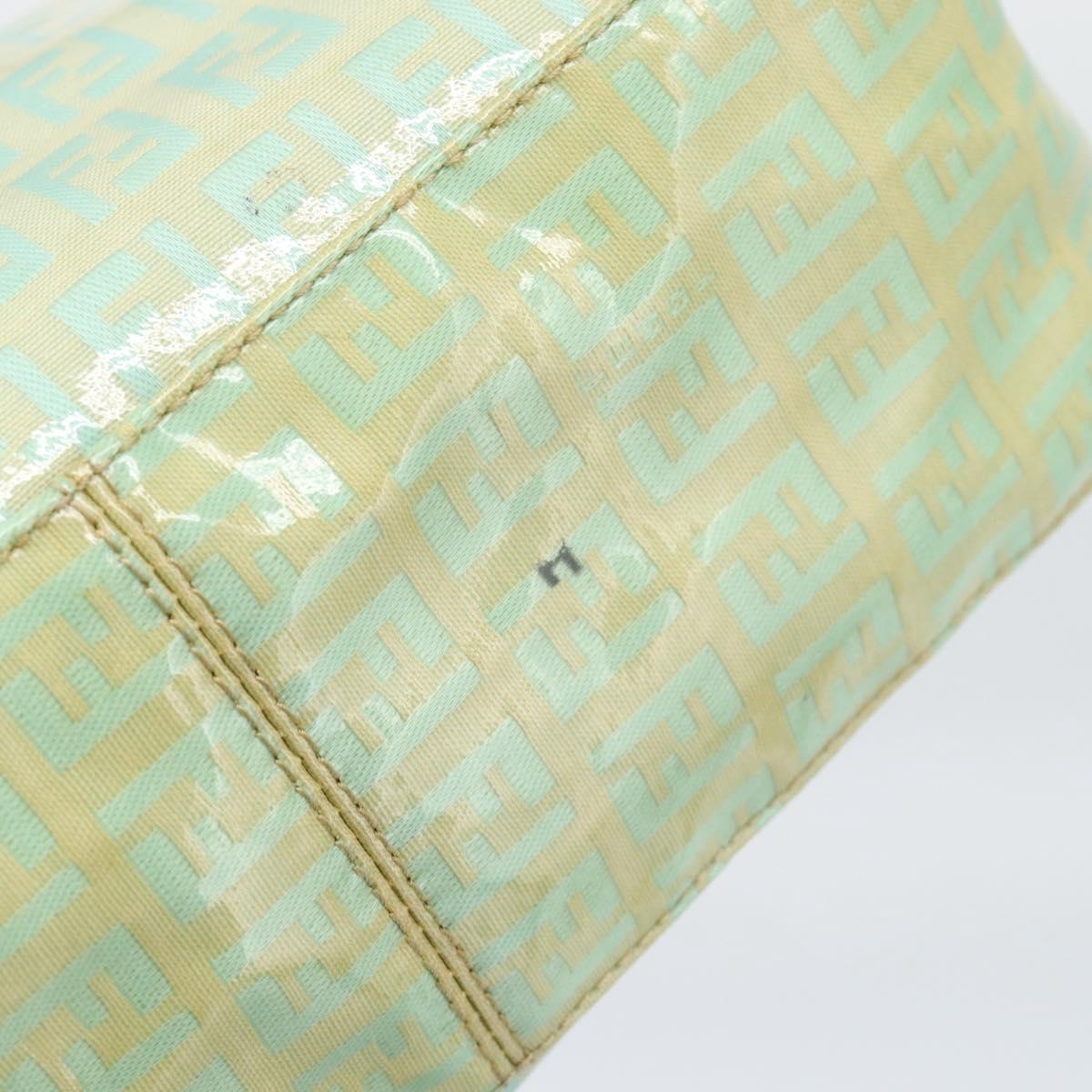 FENDI Zucchino Canvas Baguette Bag Verde Oro Originale | Mamma Baguette