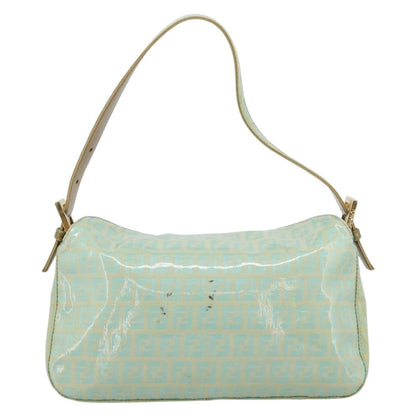 FENDI Zucchino Canvas Baguette Bag Verde Oro Originale | Mamma Baguette