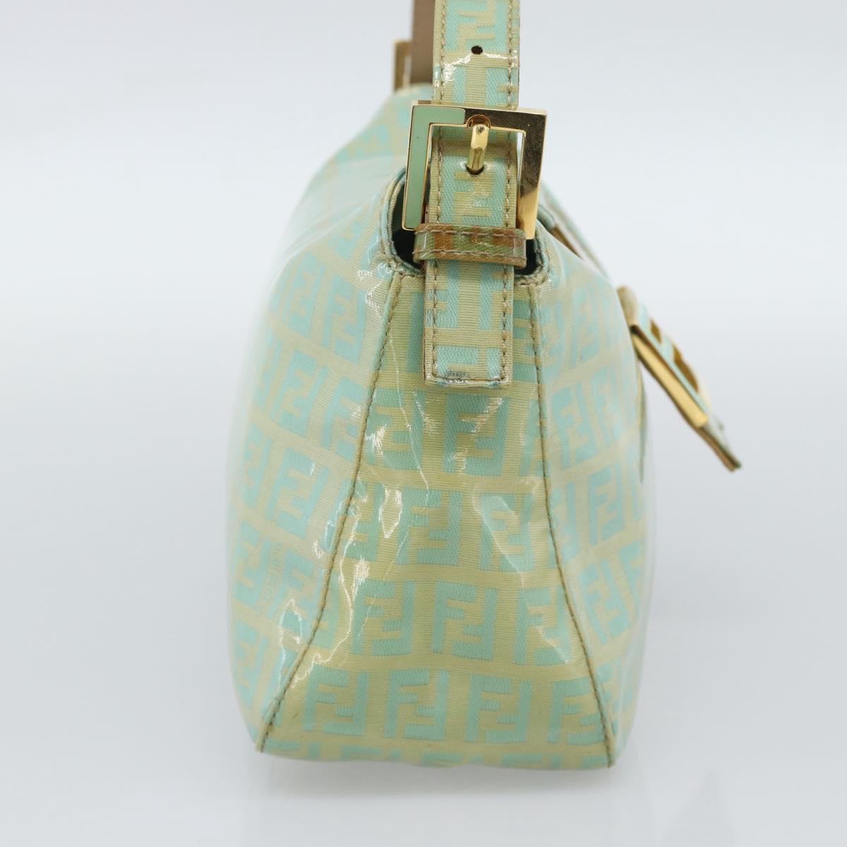 FENDI Zucchino Canvas Baguette Bag Verde Oro Originale | Mamma Baguette