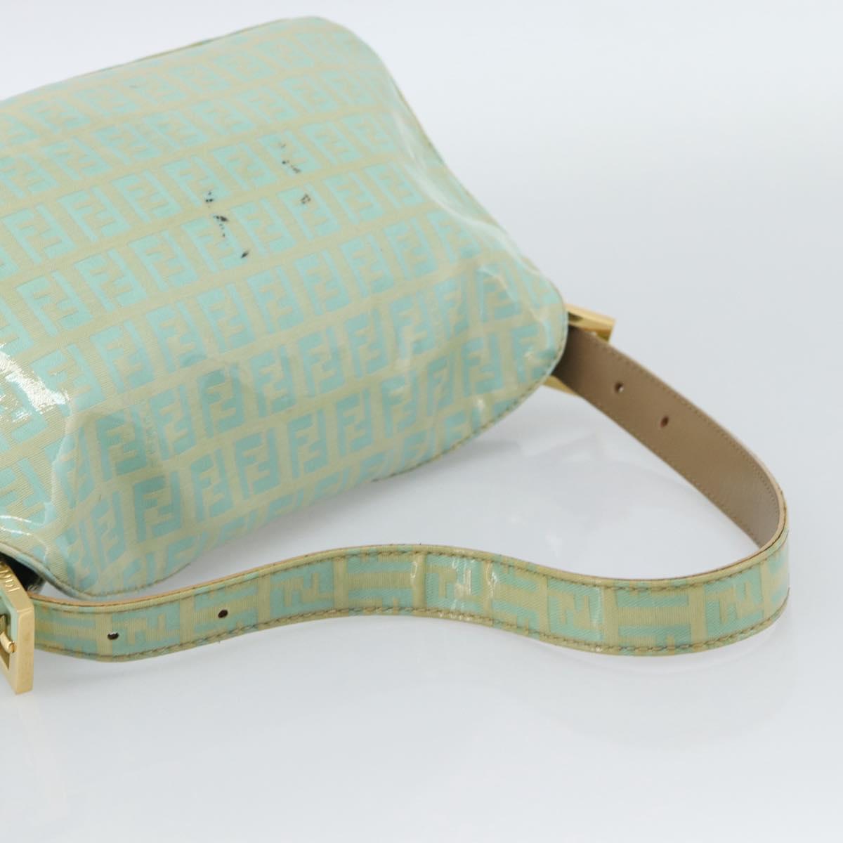 FENDI Zucchino Canvas Baguette Bag Verde Oro Originale | Mamma Baguette