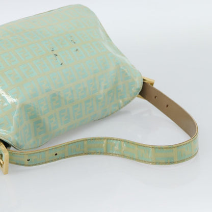 FENDI Zucchino Canvas Baguette Bag Verde Oro Originale | Mamma Baguette