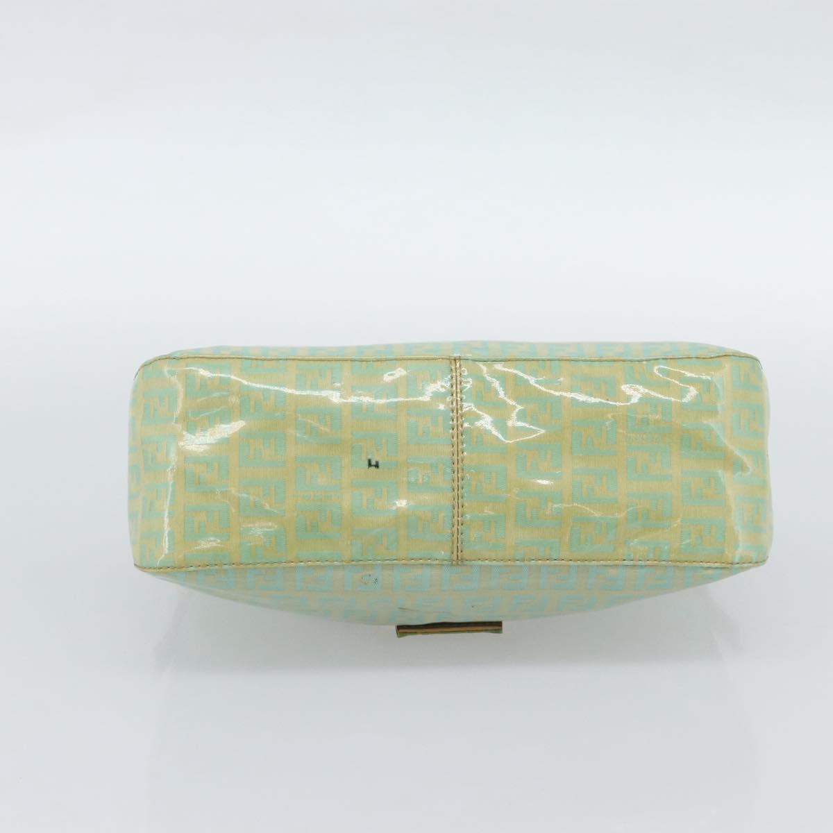 FENDI Zucchino Canvas Baguette Bag Verde Oro Originale | Mamma Baguette