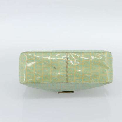 FENDI Zucchino Canvas Baguette Bag Verde Oro Originale | Mamma Baguette
