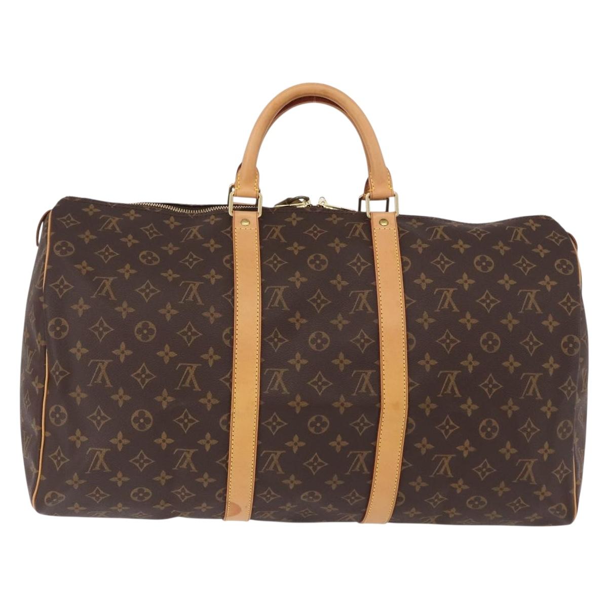 Louis Vuitton Keepall 50 Monogram Boston Bag Authentic 190654A - photo 3
