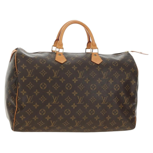 Louis Vuitton Speedy 40 Monogram Canvas Handbag Authentic 191785V - photo 1