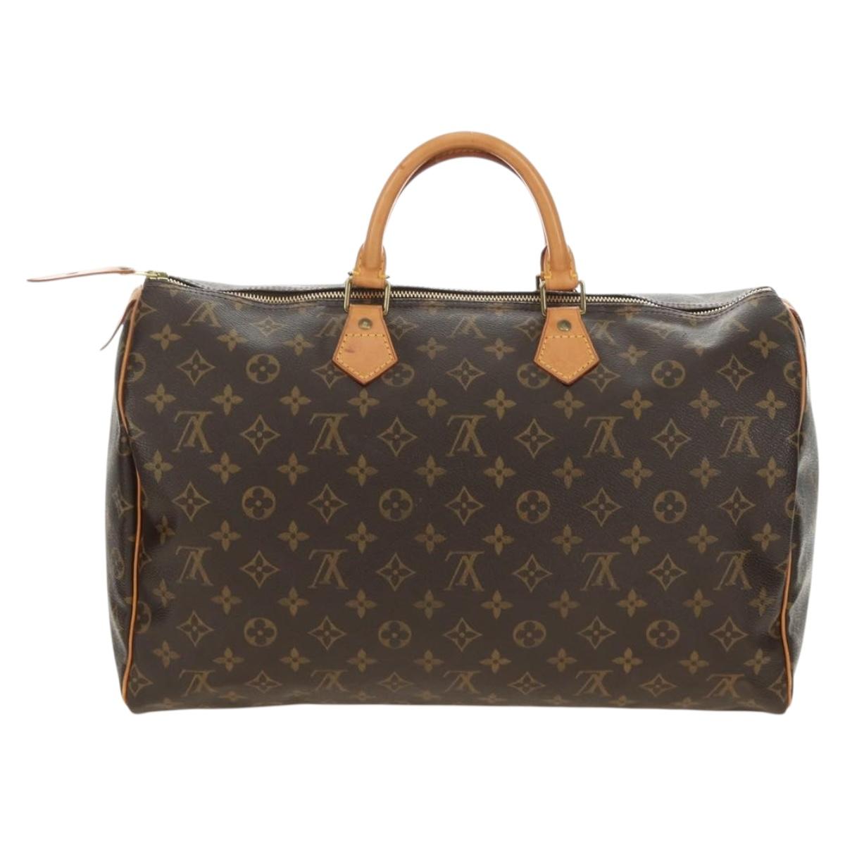Louis Vuitton Speedy 40 Monogram Canvas Handbag Authentic 191785V - photo 2
