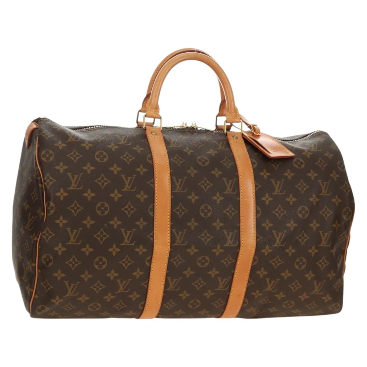 Louis Vuitton Keepall 50 Monogram Boston Bag Authentic 191786V - photo 1