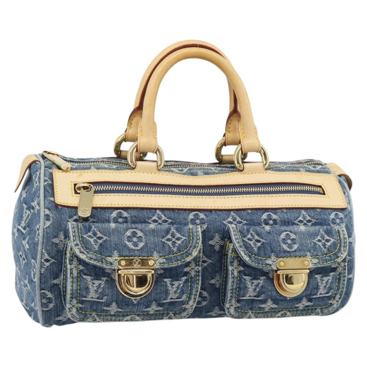 Louis Vuitton Denim Neo Speedy Handbag Blue Authentic 191830V - photo 1
