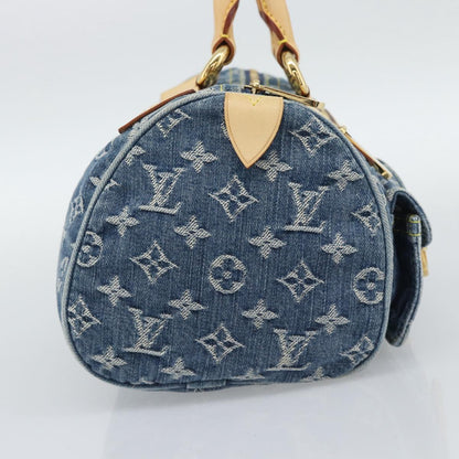 Louis Vuitton Denim Neo Speedy Handbag Blue Authentic 191830V - photo 3