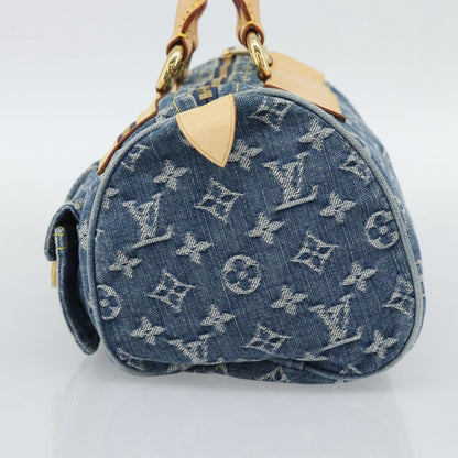 Louis Vuitton Denim Neo Speedy Handbag Blue Authentic 191830V - photo 4