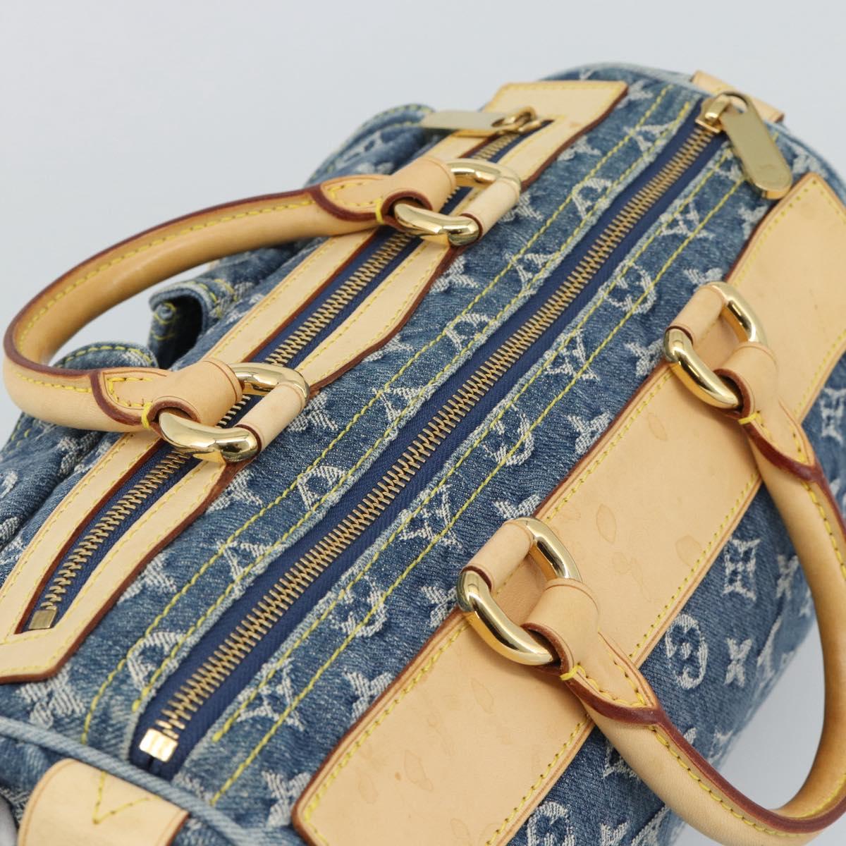 Louis Vuitton Denim Neo Speedy Handbag Blue Authentic 191830V - photo 6