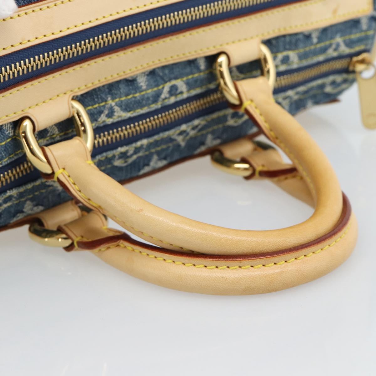 Louis Vuitton Denim Neo Speedy Handbag Blue Authentic 191830V - photo 7