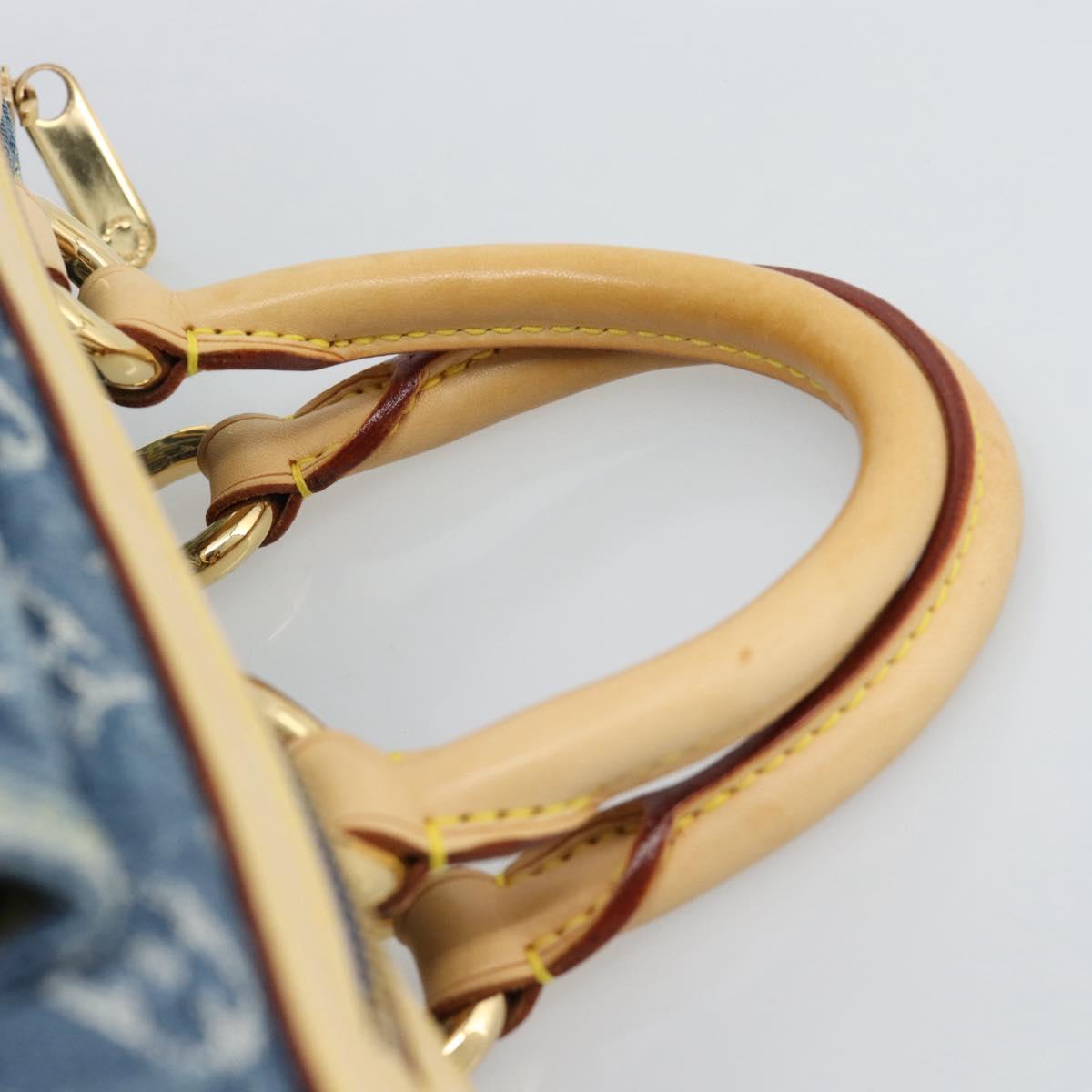 Louis Vuitton Denim Neo Speedy Handbag Blue Authentic 191830V - photo 8