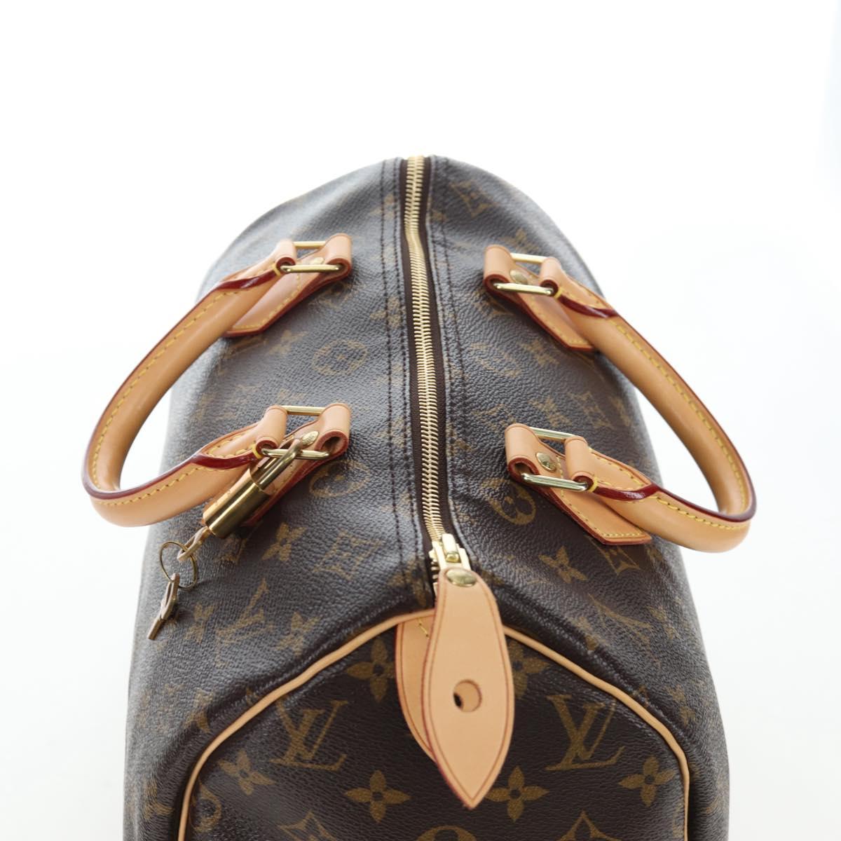 Louis Vuitton Speedy 30 Monogram Canvas Handbag Authentic 191955SM - photo 6