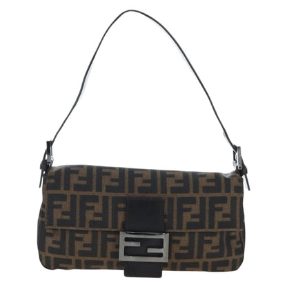 FENDI Zucca Canvas Baguette Bag Marrone Nero Originale | Mamma Baguette